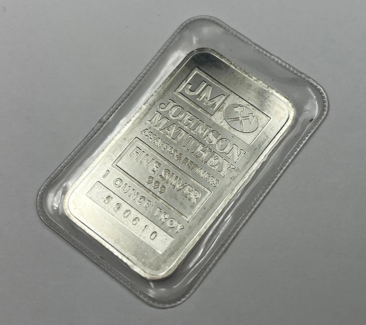 Johnson Matthey .999 Fineness Silver Bullion Rounds 1 oz Precious