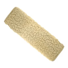 Custom Accessories 50092 Seat Belt Shoulder Pad   Tan, Simulated Sheepskin