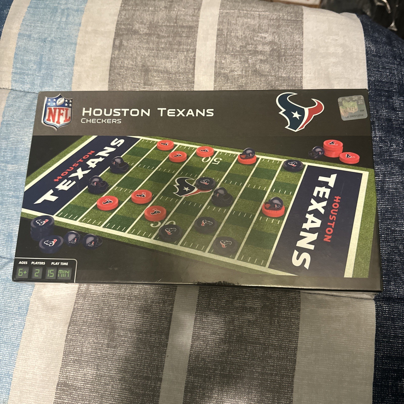 Houston Texans Checkers NFL Master Pieces Inc Brand New Seal