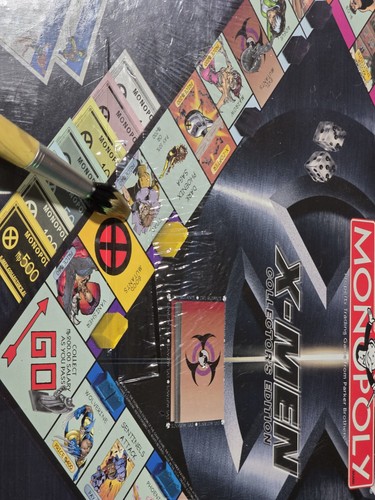 Monopoly X-Men Collector's Edition Gioco da Tavolo 2000 Hasbro Factory NUOVO Sigillato - Foto 3 di 7