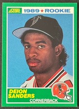 DEION SANDERS 1989 Score Rookie RC #246 ATLANTA FALCONS  *Free Shipping*
