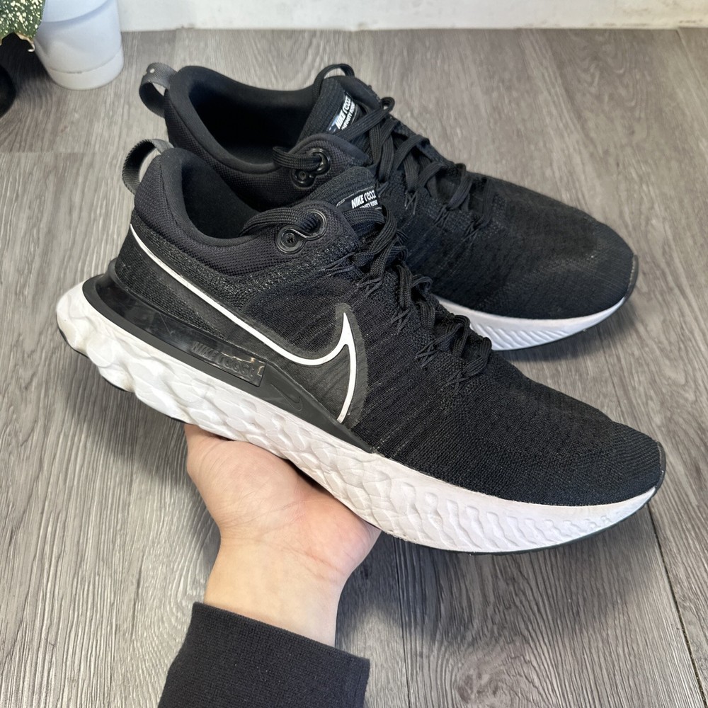 Nike React Infinity Run 2 Mens Black Running Sneakers Size 13 CT2357-002