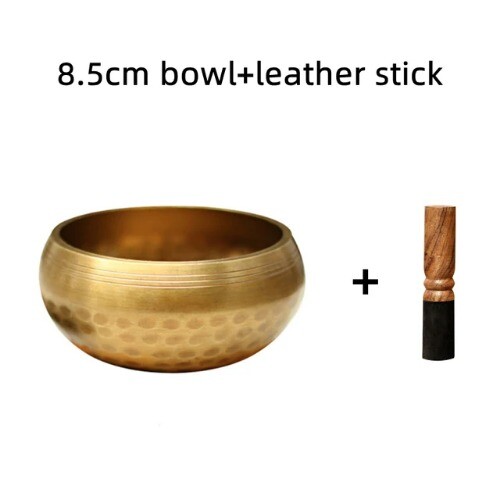 Tibet Buddha Sound Bowl Yoga Meditation Chanting Bowl Brass Chime Handicraft - Bild 20 von 26