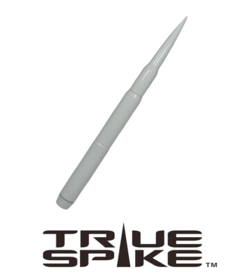 TRUE SPIKE 12'' FAT BULLET SPIKED ANTENNA WHITE FOR GMC SIERRA CHEVY SILVERADO