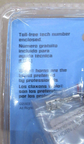 WOLO 305-2T HIGH TONE HORN DISC - Picture 10 of 16