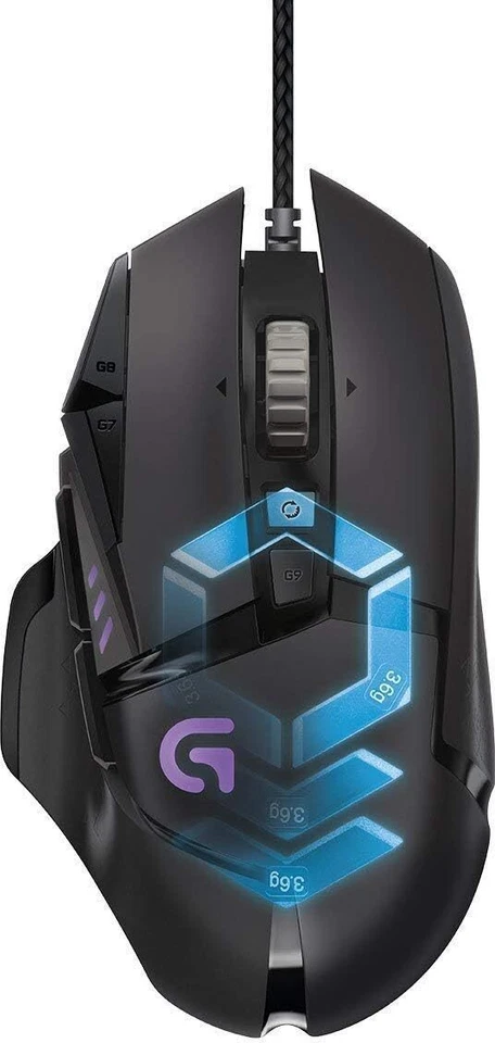 Logitech G502 Proteus Spectrum RGB Tunable Wired Gaming Mouse, 12,000 DPI UK - Image 4 of 4