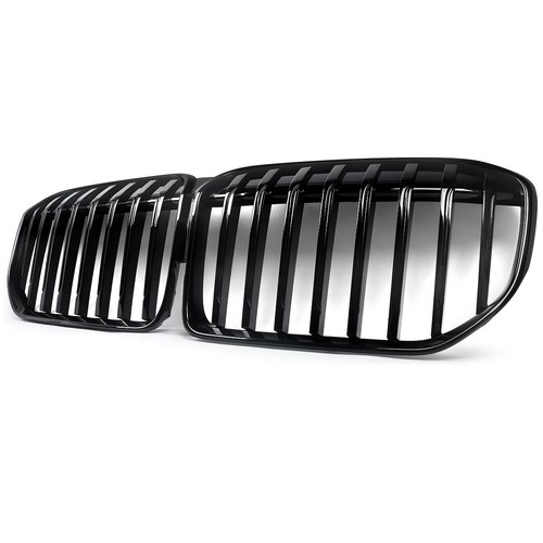 For 2020-22 BMW 7 Series G11 G12 740i 750i Front Hood Kidney Grille Gloss Black - Picture 7 of 13