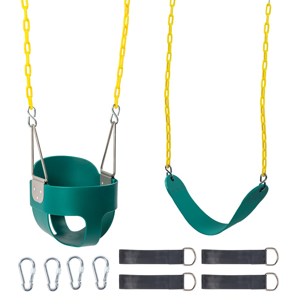 Toddler Swing Heavy Duty Full Bucket Baby Swing Seat with Coated