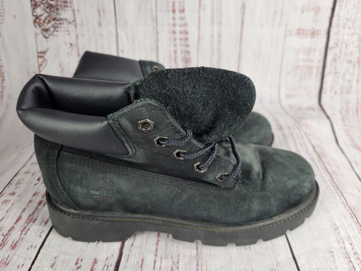 Timberland Suede Leather Boots Boys Size Play Boots Black 10710