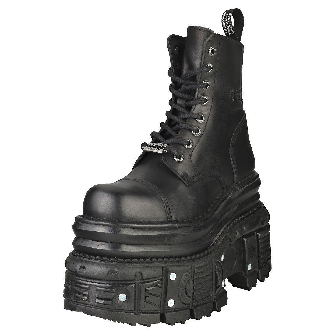 New Rock M-mili083cct-c4 Unisex Black Stivali Platform - 39 EU