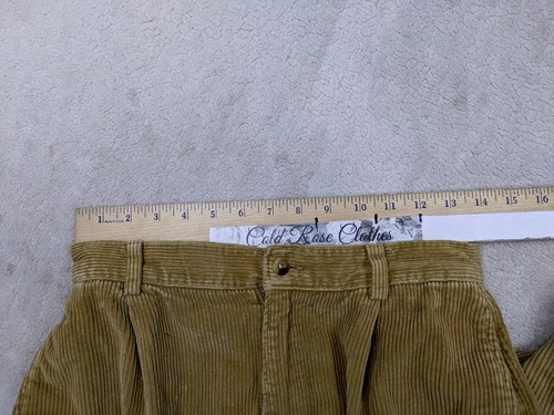 Lands End Womens 8R Beige Elephant Corduroy Pants High Rise Straight - 第 7/11 張圖片
