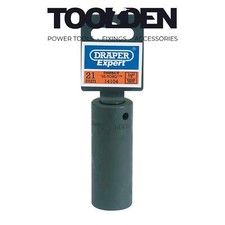Image of Draper Expert 14104 HI-TORQ® Deep Impact Socket, 1/2" Sq. Dr. 21mm