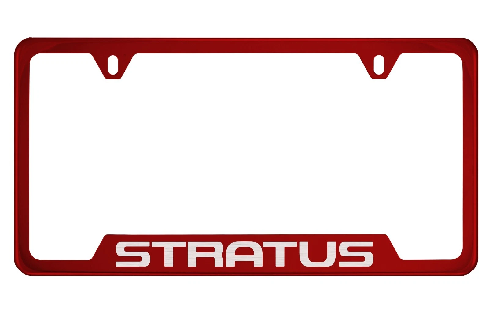 Red License Plate Frame For Stratus