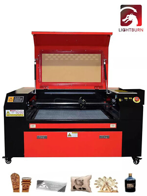 VEVOR 60W CO2 Laser Engraver Engraving Machine Cutter Worktop Lightburn 20''x28''