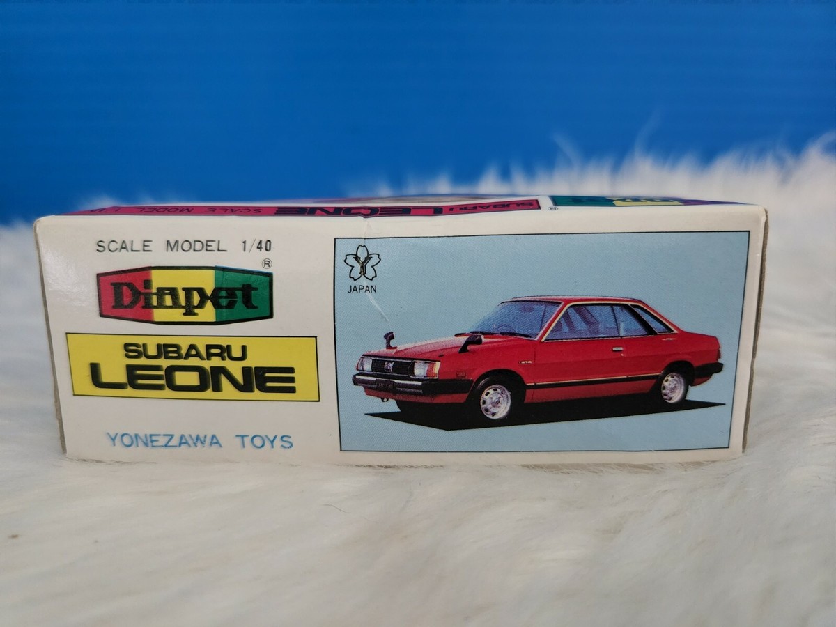 Vintage Diapet Red Subaru Leone Yonezawa G-128 Diecast Model Mint