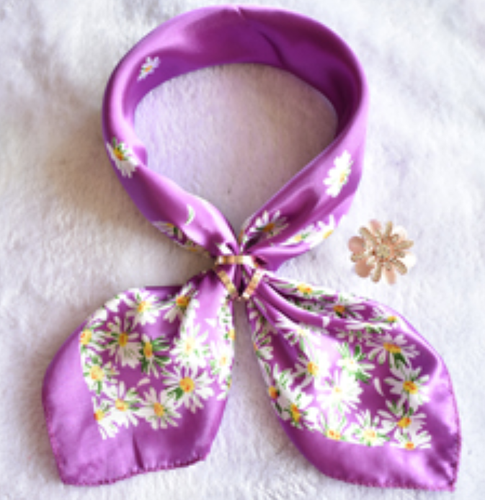 Satin Shimmer Silky Bandana Headband Square Scarf Neck Silk Wrap Face Cover Mask - Picture 26 of 42