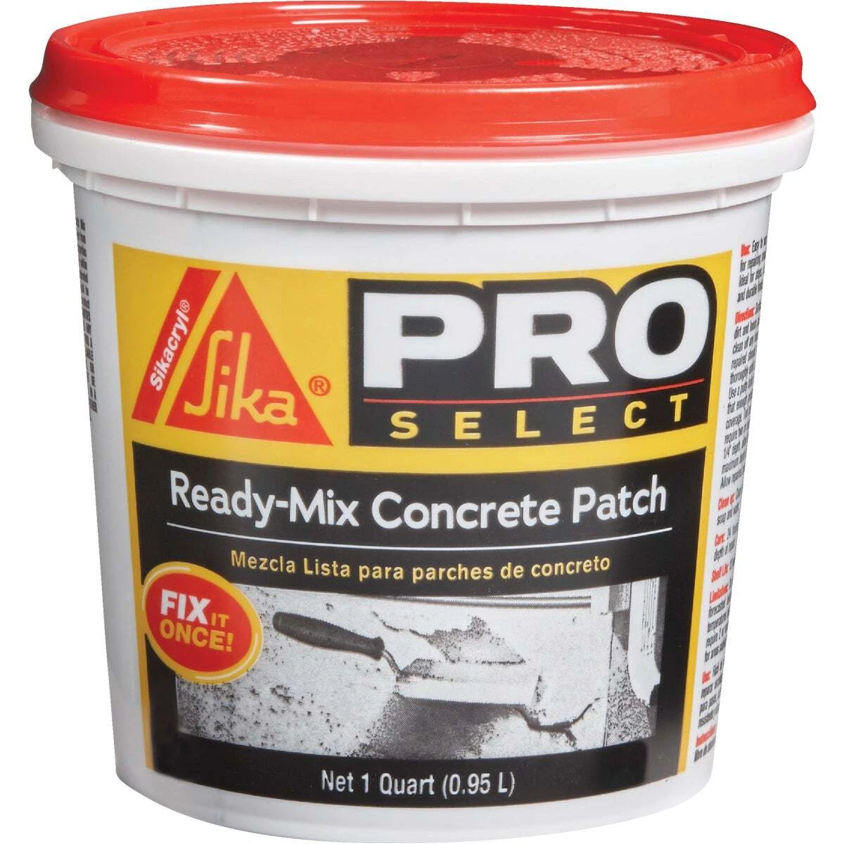 Sika 1 Qt. Ready Mix Gray Concrete Patch 472189 Pack of 6 Sika Pro