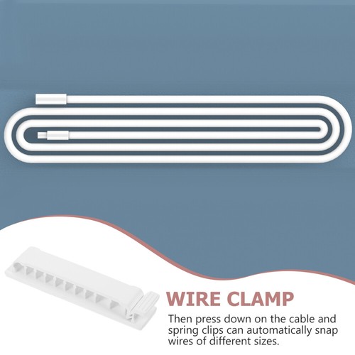4 Pcs Wire Holder Adhesive Cable Management Clip Organizer for Desk - Afbeelding 4 van 12