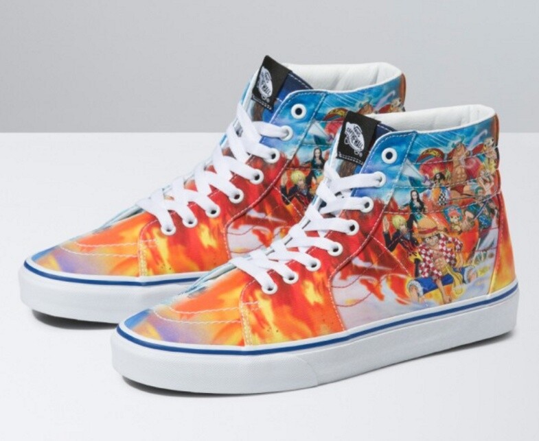 VANS X ONE PIECE SK8 HI MEN'S SNEAKERS VN0007NS448 | eBay