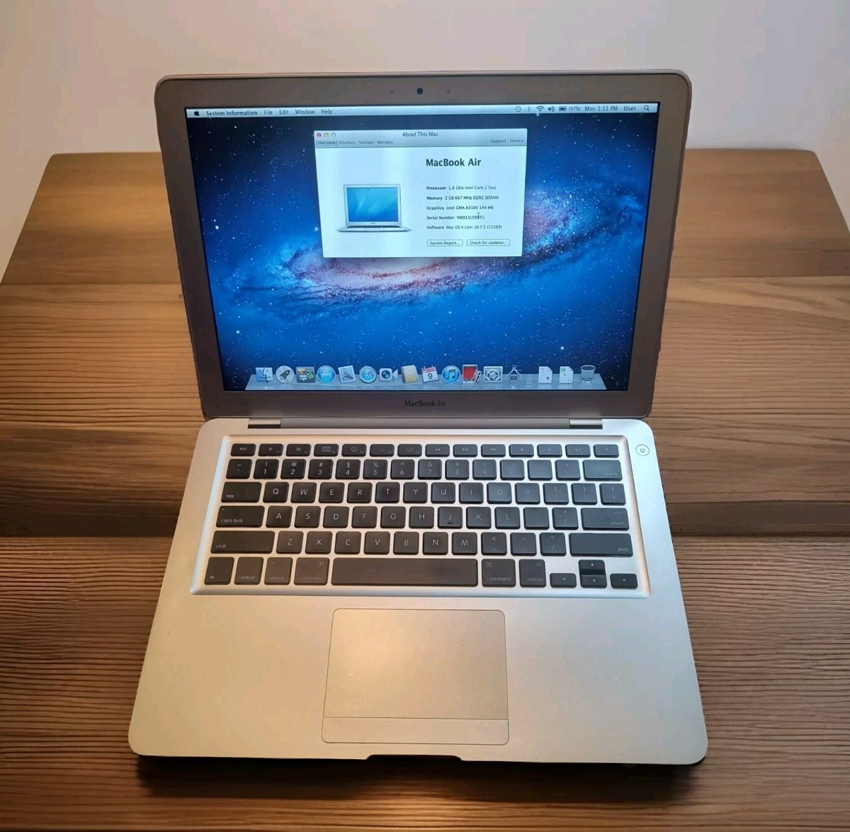 MacBook本体 MacBook air 13 A1237 RARE Reconditioned 2008 Apple Mac Macbook Air 1,1 13