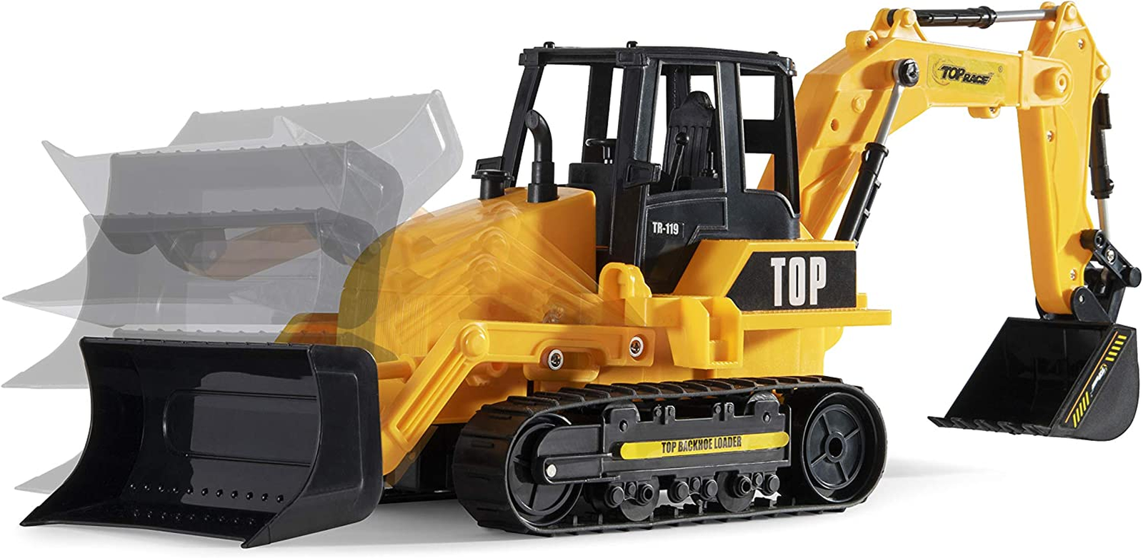 8 Channel Full Functional Remote Control Excavator Backhoe Toys for