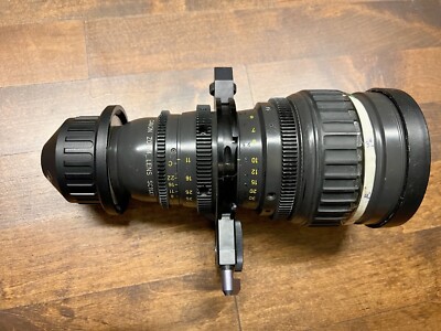 Canon 11-165 Super 16 Zoom lens PL,  Heden motor support bracket, AJ anvil case