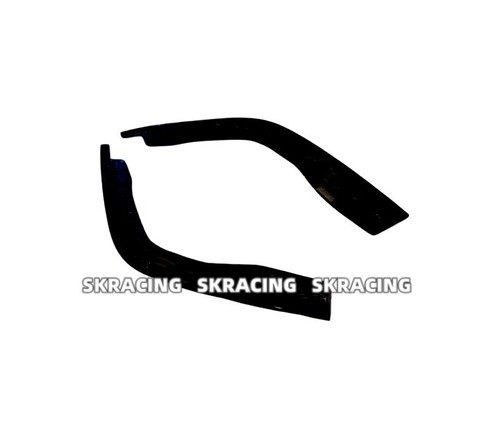 Fit For Ferrari F8 Spider Tributo 2PCS NEW Gloss Black Front Bumper Corner Cover - Picture 4 of 4
