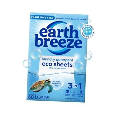  Laundry Detergent Sheets - 30 Detergent Sheets - 60 Fragrance Free, 1 Pack