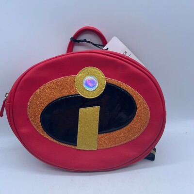 Disney Incredible 2 Backpack Purse Red Logo 11 X 8.5 Handle  display picture 3
