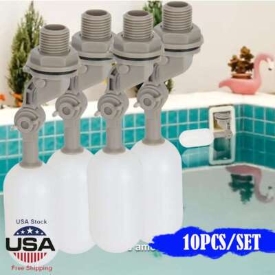 4x Water Float Valve Adjustable Arm water Filter Float 1/2'' Automatic Fill Stop