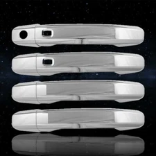 2020-2025 Chevy Silverado 2500HD 3500HD CHROME 4 Dr Handle Covers W/ 2 Smartkey