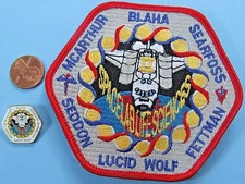 NASA 4 in PATCH & PIN PAIR Space Shuttle Columbia STS-58 SPACELAB Life Sciences