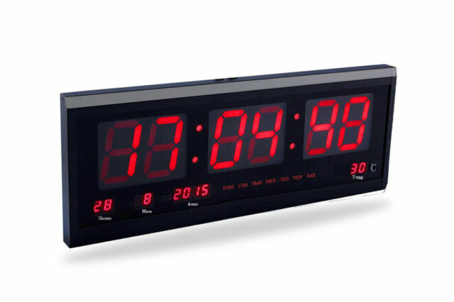 BES SRL JH4600 Orologio Digitale LED da Parete con Datario | Acquisti  Online su eBay
