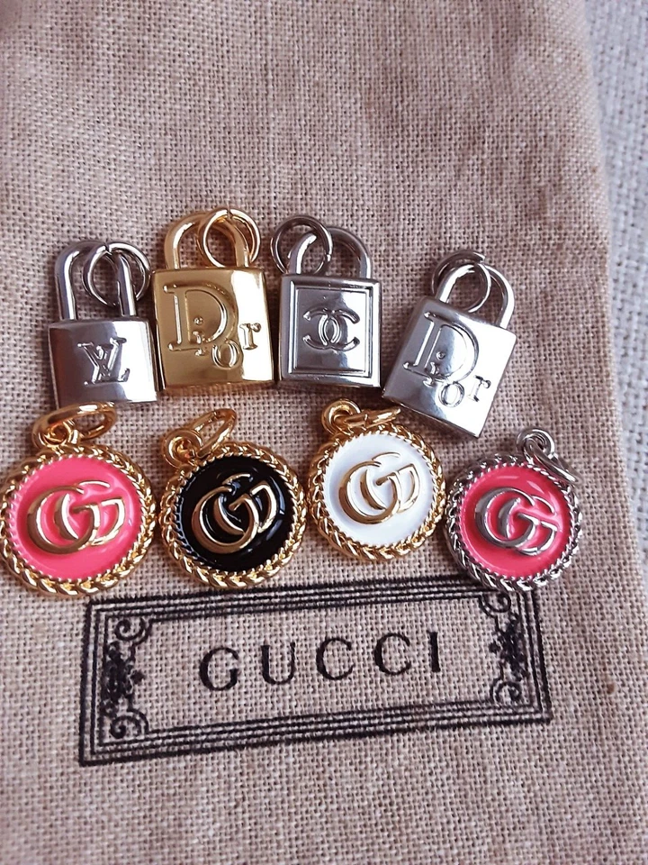 Gucci Dior look Zipper Pull lot of 8 mix - Image 2 of 4