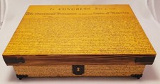 Patriotic "Shoebox" - Declaration of Independence by Newstalja Design Studio