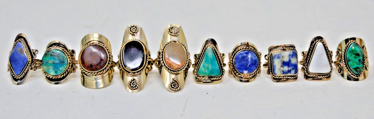 Semi precious 2024 stone rings