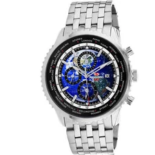 Seapro Men's Watch Meridian Quartz Blue Dial Stainless Steel Bracelet SP7320