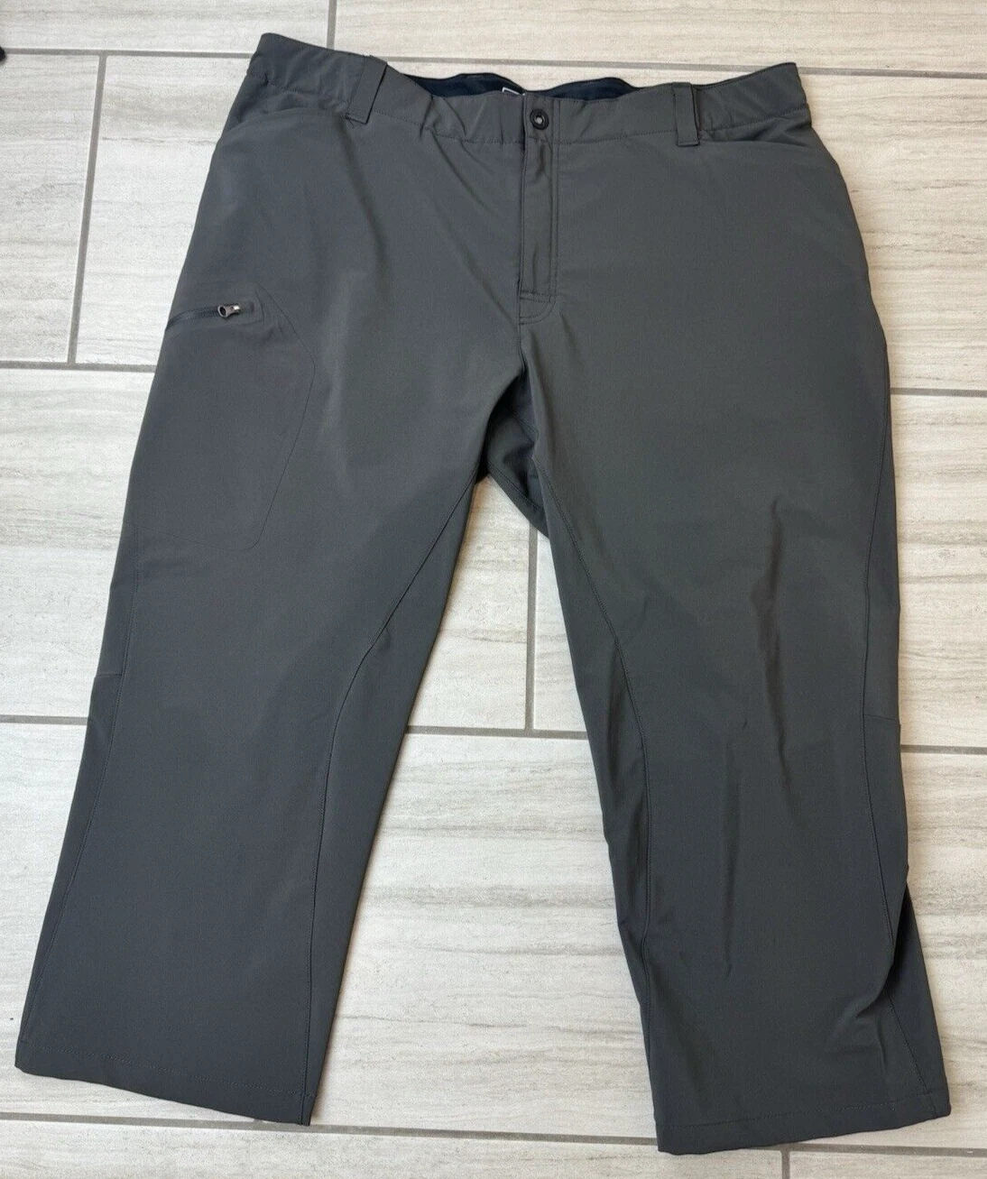 REI Technical Outdoor Stream Hiking Trekking Pants Size XL 40X25 Men's EUC Olive