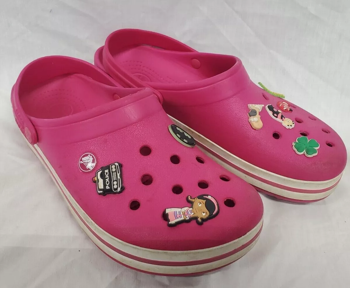 Pink crocs size 11 mens cheap