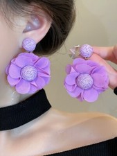 Flower earrings Women's new explosive high-grade drop flower earrings