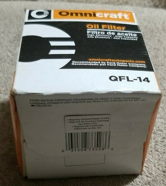 LOT OF 6 Omnicraft Oil Filter QFL14 BA eBay