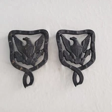 Vtg CAST IRON? TRIVET  Eagle POT HOLDER Rare PRIMITIVE Pair