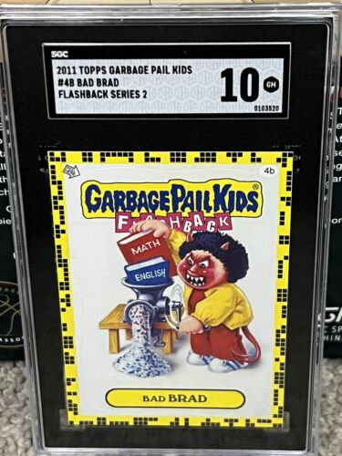 SGC 10 2011 Topps Garbage Pail Kids GPK Flashback Series Bad Brad Card Stickers - Picture 1 of 2