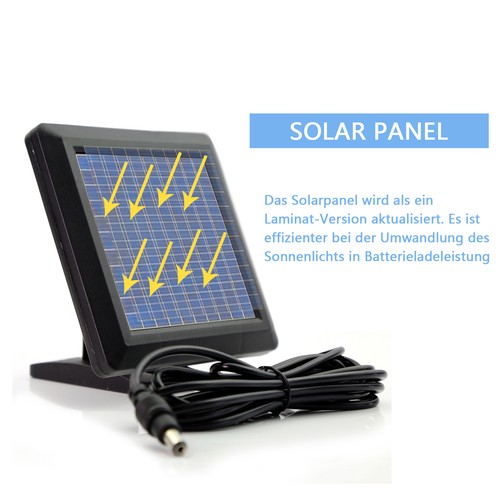 LED Solarleuchte Solarlampe Wandleuchte für Garten Garage Flur Zaun Außenleuchte - Bild 5 von 12