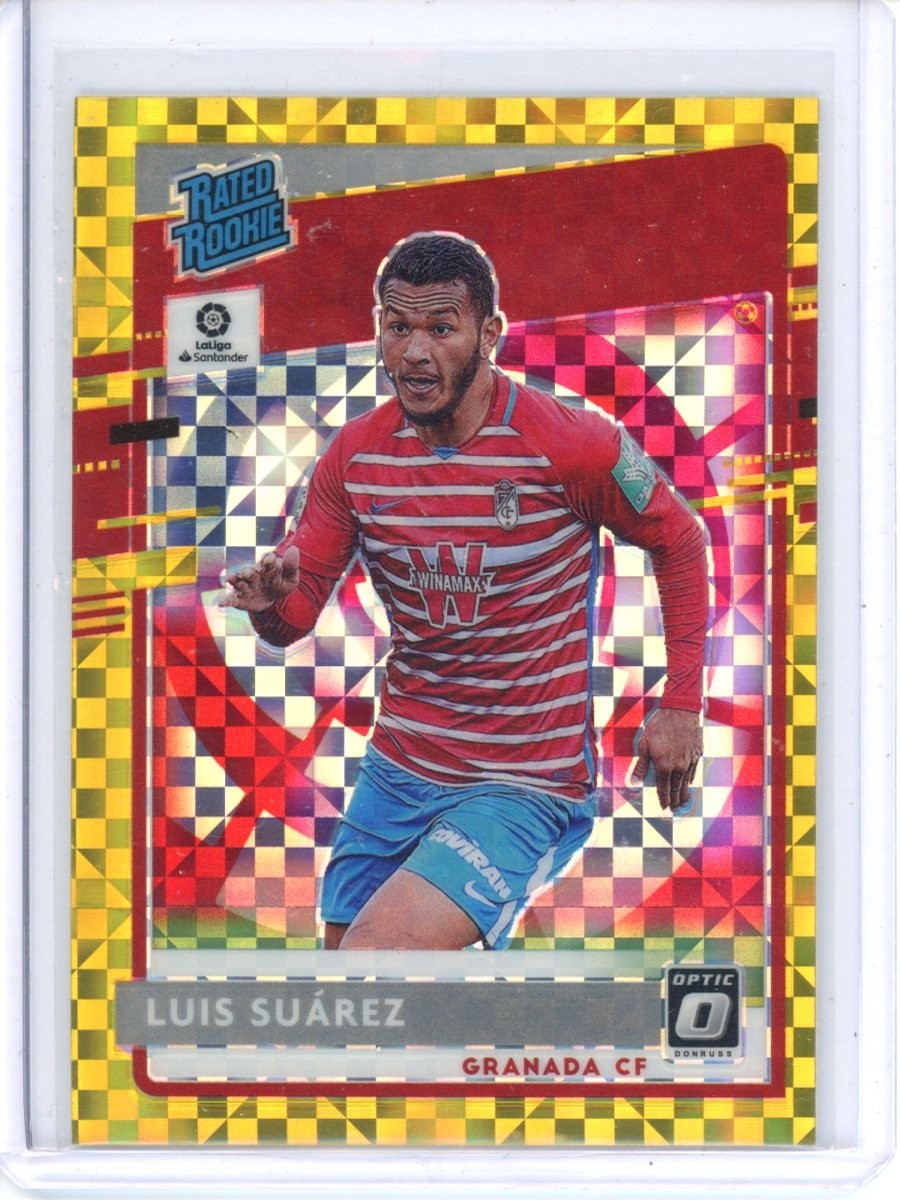 2020-21 Panini Chronicles Luis Suarez Donruss Optic Gold Power Rated Rookie RC
