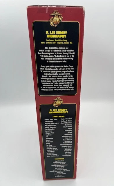 "Figura parlante motivacional de 12"" de colección del sargento de artillería R. Lee Ermey FIRMADA nueva en caja" Foto 2 de 4