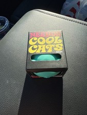 NeeDoh Cool Cats Aqua Teal Squishy Fidget Stress Toy Rare Nee Doh Authentic