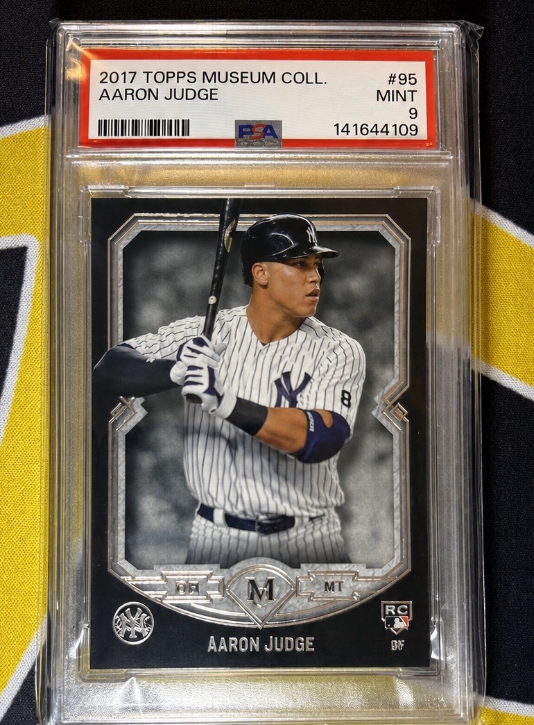 Topps 2017 Museum Collection Aaron Judge #95 RC PSA 9 Yankees Baseball Card