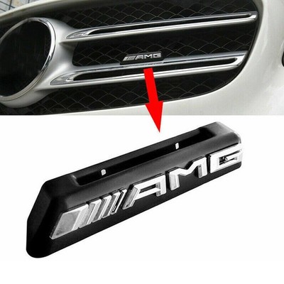 1 Stück AMG Emblem Abzeichen Frontgrill Grill ABS Racing Logo Für Benz 3D Auto