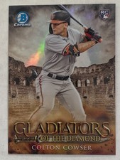 2024 Bowman Cromo Colton Cowser Gladiadores de Diamante Inserto RC *COMO NUEVO* ORIOLES